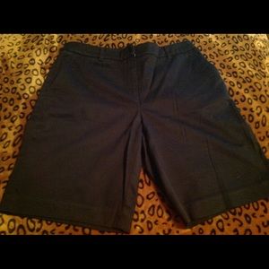 Ladies black Bermuda shorts